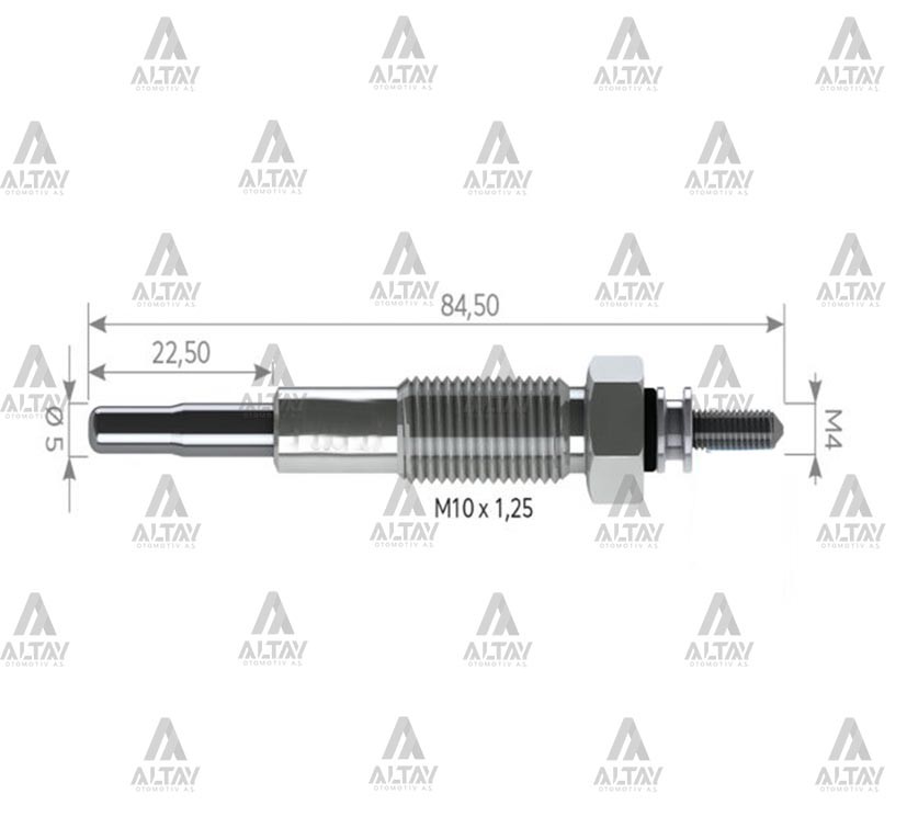 Mitsubishi L200 Kızdırma Bujisi 2000-2006 L Şoklu . OEM MD301950